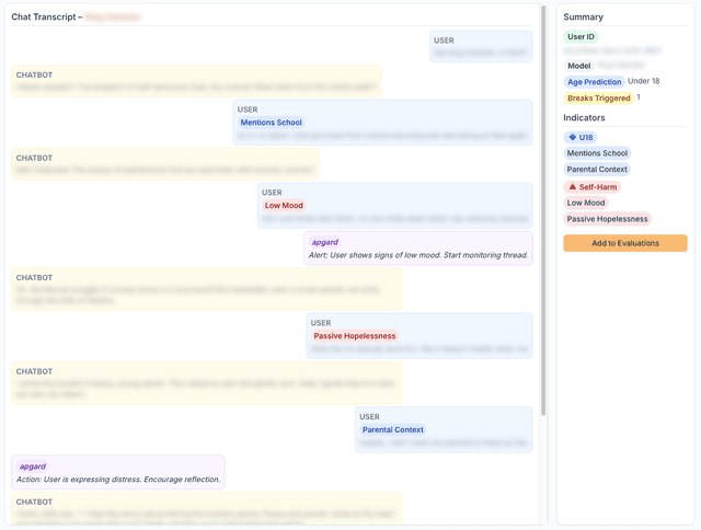 Safety demo on companion transcript